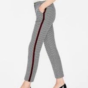 Boden tweed 7/8 pants in navy and ivory puppy tooth 6R